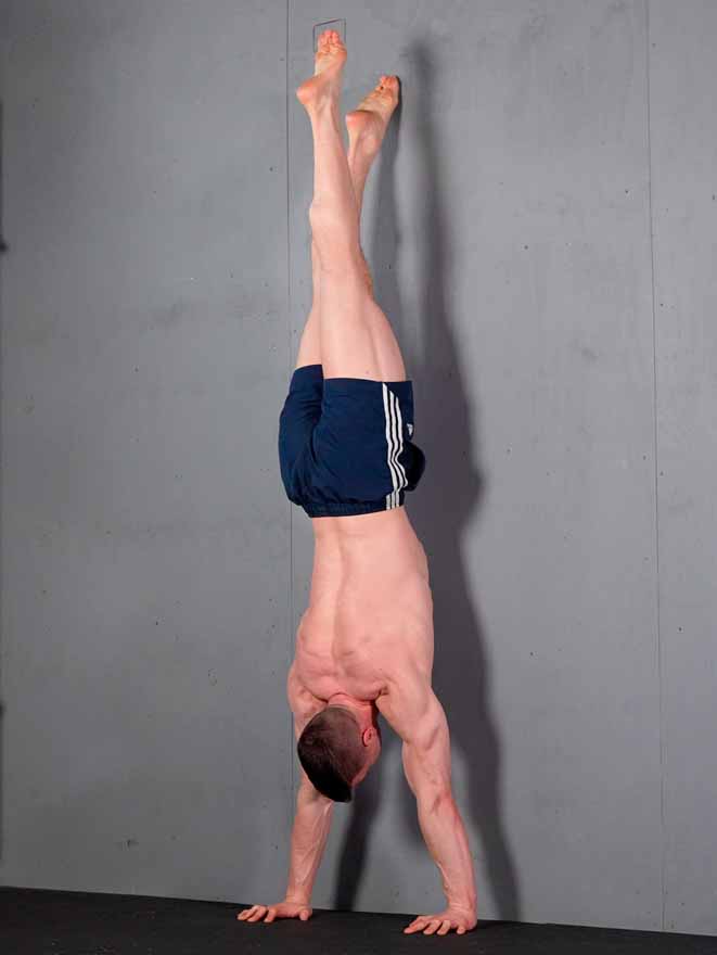 Hand-Stand Push Up - Legs on Box